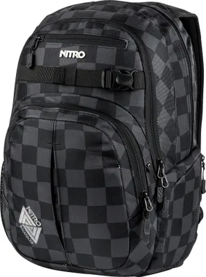 Produktbild von NITRO Freizeitrucksack Rucksack mit Laptopfach Daypacker Collection Chase Backpack 35L Checker dunkelgrau schwarz