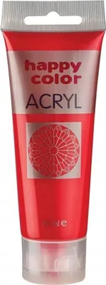 Obrázok produktu pre Červená akrylová farba, 75 ml