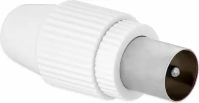 Produktbild von 1x Koaxial Stecker TV Antennenstecker Adapter Koax Stecker Schraubbar Verbinder Gerade