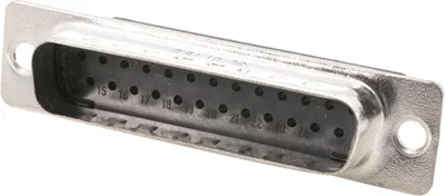 Immagine prodotto di Connettore D-Sub (M) Harting, compatibile con alloggiamenti D-Sub di dimensioni 25, 25 poli, con connessione a crimpare - 1 pezzo