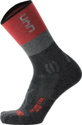 Produktbild von UYN WOMAN TREKKING ONE COOL SOCKS Anthracite/Red 37-38