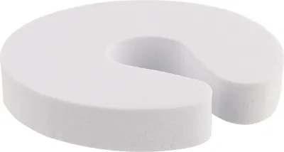 Produktbild von WAGNER Türklemme/Fensterklemme SOFT - Ø 90 x 15 mm, EVA Schaumstoff, weiß, Schutz vorm Zufallen & Zuknallen - 15690401