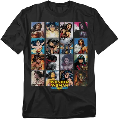 Immagine prodotto di Maglietta Wonder Woman, unisex, per uomo/donna, modello TV39289 (taglia 3XL), colore nero