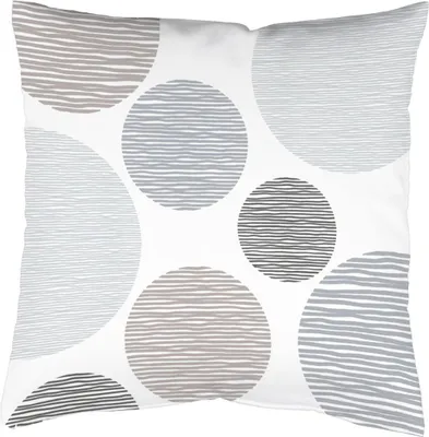 Produktbild von Home Wohnideen Kissenhülle Digitaldruck Borden 066502-0301 H x B 40 x 40 cm Grau