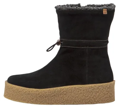Image de El Naturalista Botte pour Femme N5923 SILK SUEDE BLACK / DOLMEN Couleur Noir