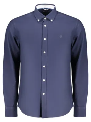 Produktbild von Nachhaltiges Herrenhemd mit Button-Down-Kragen in Blau