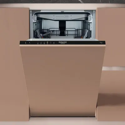 Produktbild von Hotpoint HA4ID11CS80, Voll integriert, Single (45 cm breit), Edelstahl, Tasten, 1,3 m, 1,55 m