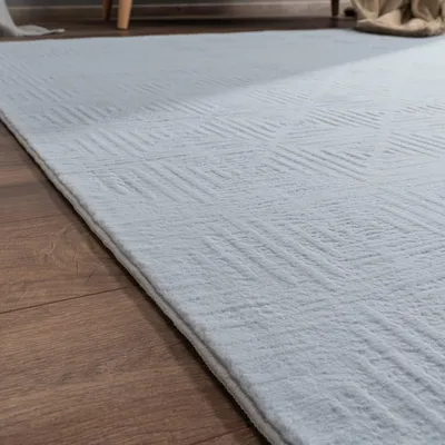 Produktbild von Teppich Wohnzimmer Schlafzimmer Kurzflor Skandinavisches Boho Muster Geometrisch Grösse 60x100 cm