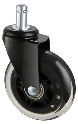 Immagine prodotto di VEVOR rotelle per sedie da ufficio (set di 5) φ76,2MM rotelle di ricambio in poliuretano per pavimenti duri Rotelle per sedie da scrivania Capacità di carico 59 kg Rotelle per sedie girevoli Ideale per sedie da ufficio Sedie da gioco Sedie girevoli