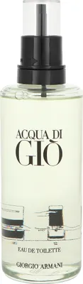 A bottle of Acqua Di Gio Eau de Toilette by Giorgio Armani.