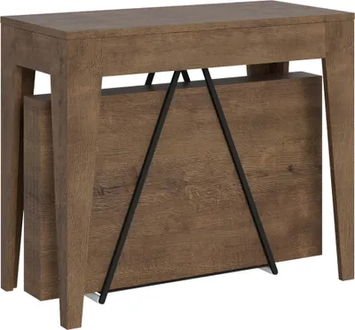 Image de ITYHOME - Console extensible 90x42/198 cm Zima Small noyer