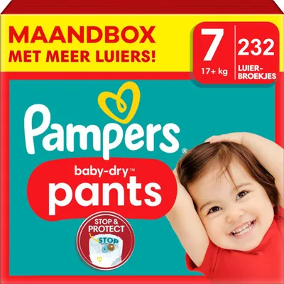 Produktbild von Pampers Baby Dry Pants – Größe 7 – Monatsbox – 232 Stück – 17+KG