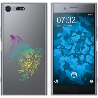 Produktbild von PhoneNatic Case kompatibel mit Sony Xperia XZ Premium Silikon-Hülle Floral Fuchs M1-4