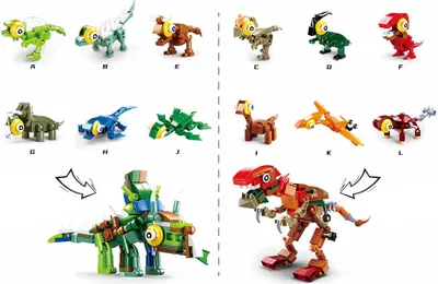 Zdjęcie produktu dla Sluban Eggs Qbricks M38-B0796 Dino 1szt.