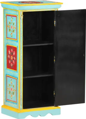 Produktbild von vidaXL Highboard Handbemalt 40x30x90 cm Mango Massivholz