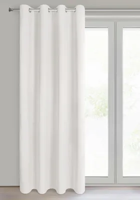 Verdunkelungsvorhang Velours 140x250 cm Ösen Creme