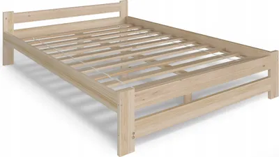 Produktbild von Holzbett 160x200 Massivholz Kiefer – Herstellerqualität