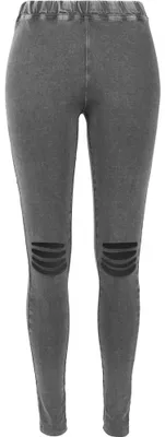 Productafbeelding van Urban Classics dames - Aangesneden knielange leggings, antraciet - maat S