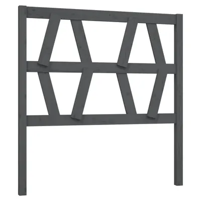 Produktbild von vidaXL Kopfteil Grau 106x4x100 cm Massivholz Kiefer