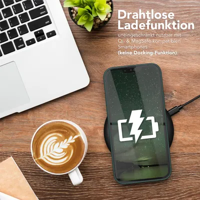 Produktbild von EAZY CASE Clear Hybrid Bumper Hülle für Apple iPhone 14 Plus, Handyhülle stoßfest mit Kameraschutz, Handycase dünn in Grün