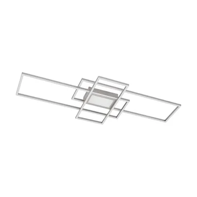 Produktbild von Lindby LED-Deckenleuchte Caitlin, nickel, CCT, Fernbedienung