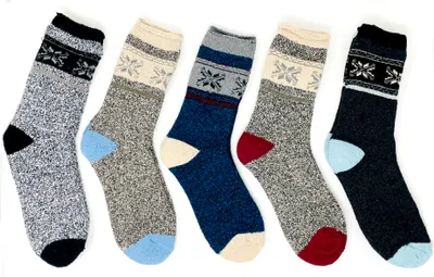 Produktbild von Thermosocken 5 Paar 43-46 Herren Damen Warme Dicke Trocken Wintersocken Wandersocken Kuschelsocken