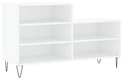 Obrázok produktu pre vidaXL Stojan na topánky biely 102x36x60 cm Drevo Materiál