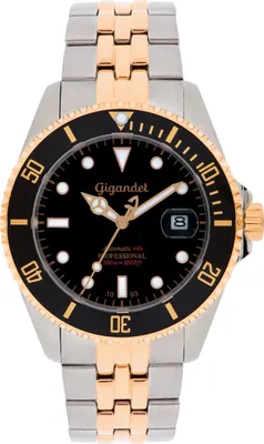 Produktbild von Gigandet Automatikuhr Edelstahl Silber Schwarz Sea Ground - G2-020