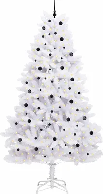 Produktbild von “2026 Modern“ Künstlicher klappbarer Weihnachtsbaum Weiß 300cm PVC und Stahl - Designermöbel 317256 - Künstliche Weihnachtsbäume