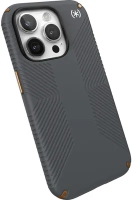 Produktbild von Hülle für Apple iPhone 15 Pro - Speck Presidio2 Grip Back Cover - Grau