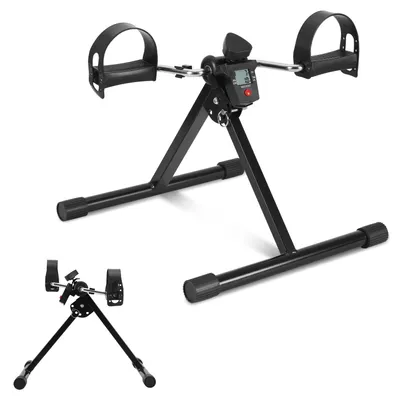 Produktbild von Eikuavons Mini-Heimtrainer Pedaltrainer Klappbar mit LCD Display, Fitness Fahrrad für Arme und Beine, Armtrainer Beintrainer für Zuhause und Büro