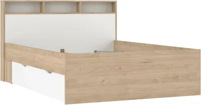 Produktbild von Dmora Halbzweckbett Blanchette Braun mit Stauraum