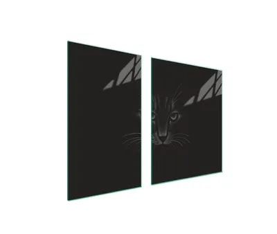 Produktbild von Glasplatte und Schneidebrett 100x52 CAT