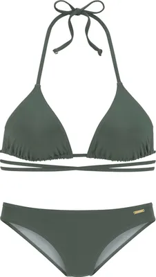 Produktbild von Bruno Banani Triangel-Bikini oliv Größe 38 Cup A/B