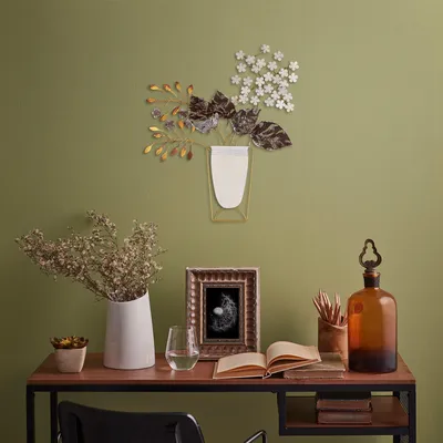 Produktbild von Wallity, Flowers- TNL2316, Bunt, Sonstige Wohndekorationen, 47 x 55 cm, 100% Metall (Dicke: 1