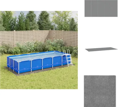 Produktbild von vidaXL Pool-Bodentuch Hellgrau 550x280 cm Polyester Geotextil -  Poolabdeckungen & -unterlagen