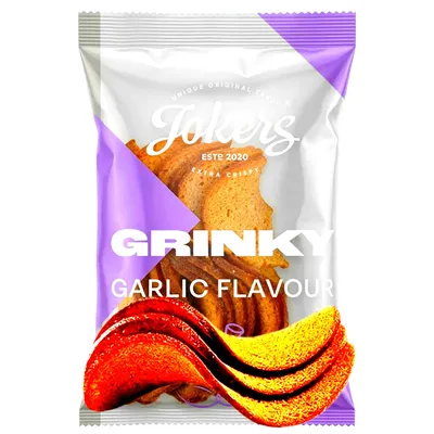 Produktbild von Jokers Grinky mit Knoblauchgeschmack 75g