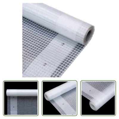 Produktbild von The Living Store Leno-Abdeckplane Weiß 3 x 3 m 260 g/m²