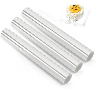 Tortenrandfolie transparent 20 cm x 5 m, 3 Rollen