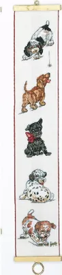 Produktbild von Eva Rosenstand, Kreuzstich-Set "Cani ii", Zählschema, 12 x 70 cm