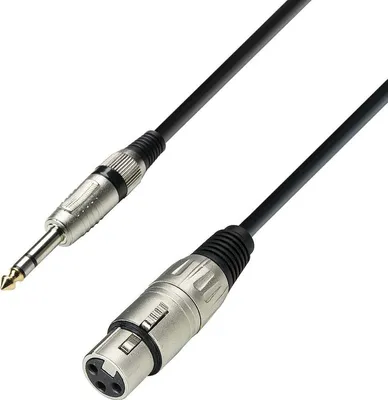 Produktbild von Adam Hall Cables 3 STAR BFV 0100 - Symmetrisches Kabel XLR Female auf Klinke TRS | 1 m