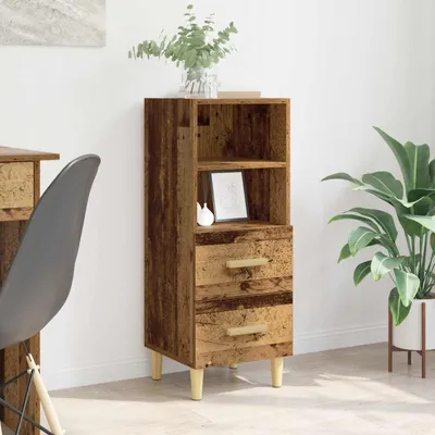 Produktbild von vidaXL Sideboard Altholz 34 x 34,5 x 90 cm Holzwerkstoff