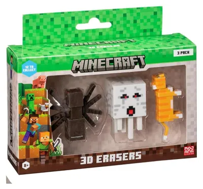 Produktbild von Minecraft 3D Erasers - 3 Pack Ver.a