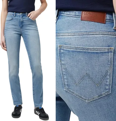 Produktbild von WRANGLER Damen, Jeanshosen Slim fit, HIGH RISE SKINNY, W27 L32, Blau, Jeans, baggyjeans, buggy