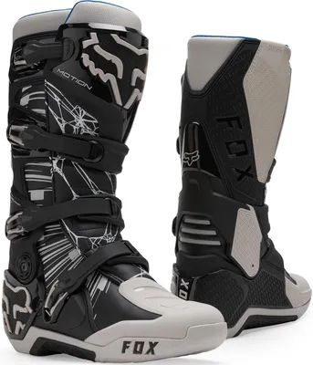 Image de FOX Motion : Bottes de motocross édition spéciale, noires/grises, taille 6