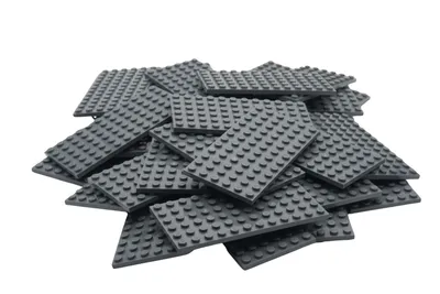 Immagine prodotto di LEGO® 4x12 tavole da costruzione grigio scuro - 3028 NUOVO! Quantità 5x
