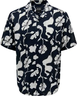Produktbild von ONLY & SONS Freizeit Kurzarm Hemd Tropisches Blumen Print Shirt ONSDASH Größe: XS
