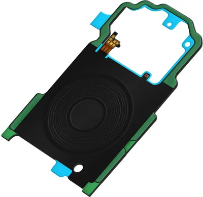 Image de Clappio, récepteur de charge sans fil Qi et antenne NFC avec câble flexible pour Samsung Galaxy S9, couleur noire