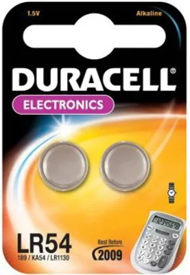 Produktbild von Duracell Knopfzelle Taschenrechner Batterie LR 54 LR54