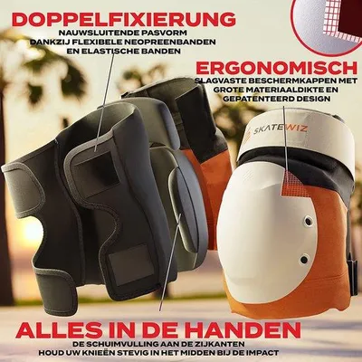 Produktbild von Famanu Schützer Set für Kinder und Erwachsene - Inlineskaten, Skateboard, Scooter